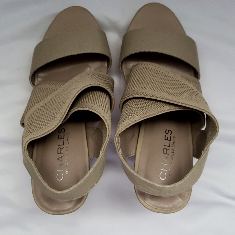 Charles David Beige Wedges